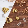 NICENEEDED 6 PCS Heart Turn Lock Clasp, Metal Purse Closure