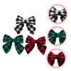 Abaodam 3pcs Cute Lattice Bow Hair Clips for Girls Lightweight