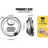 DELSWIN 4 Digit Combination Disc Padlock with Hardened Steel Shackle