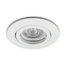 LED Recessed Spotlight GU10 230 V White for 68 Hole Hole – Recessed Spotlight with 5.5 W LED (PA-WW) Bulb and GU10 Socket – Recessed Ceiling Spotlight