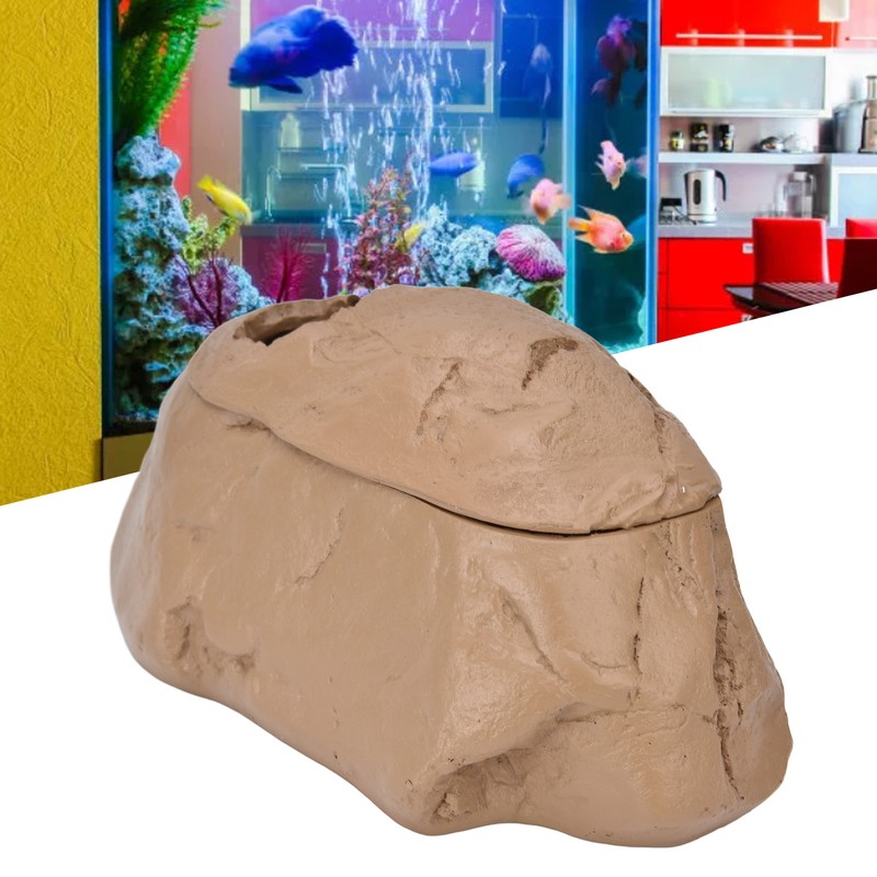 Reptile Shelter House Resin Aquarium Cave DIY Artificial Fish Tank