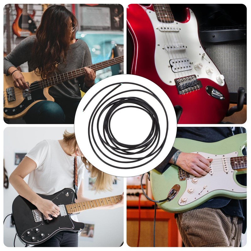 ROSENICE 4-Conductor Shielded Wire Guitar Circuit Wiring Hookup Wire Pickup