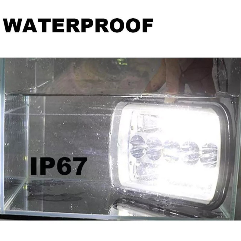 Bricologht Fit Chevy Kodiak C4500 C5500 2003-2009 5x7''7X6'' LED HEADLIGHT