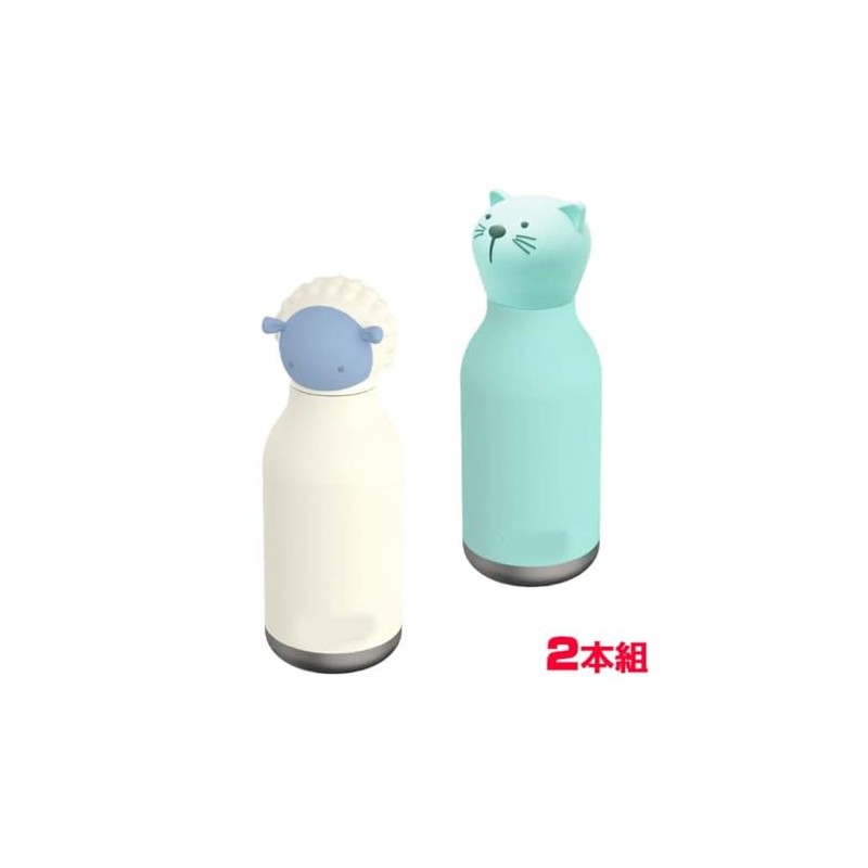 Asobu Bestie Character Bottle, Stainless Steel Portable Thermos, 16.1 fl