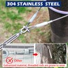 2 Pack Turnbuckle 1/4 M6 304 Stainless Steel Turnbuckles, 1600
