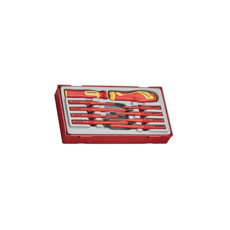 Teng Tools 10 Piece 1000 Volt Slotted, Phillips (PH), Pozidriv