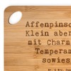 Mr. & Mrs. Panda Bamboo Chopping Board with Saying "Affenpinscher