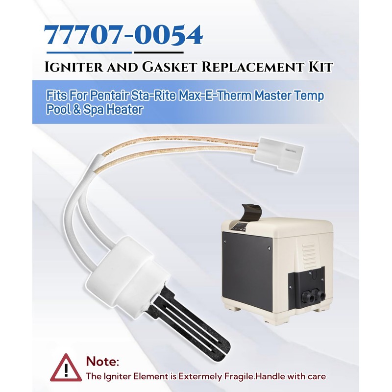 AWTURBO 77707-0054 Pool Heater Igniter Kit with Gasket Compatible with