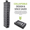 10-Layer Hanging Shoe Organizer for Closet Storage – Collapsible Polyester
