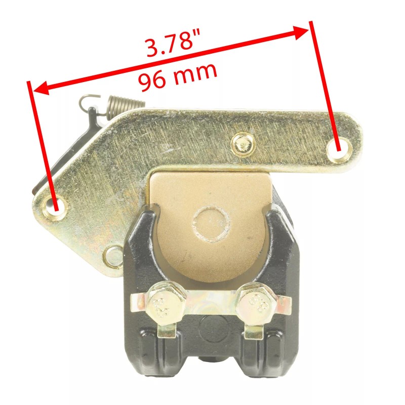Caltric Rear Caliper w/ Pads and Brake Disc for Yamaha