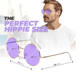 Purple Accessories Sunglasses For Teen Girls Women Tinted Shades Circle Glasses