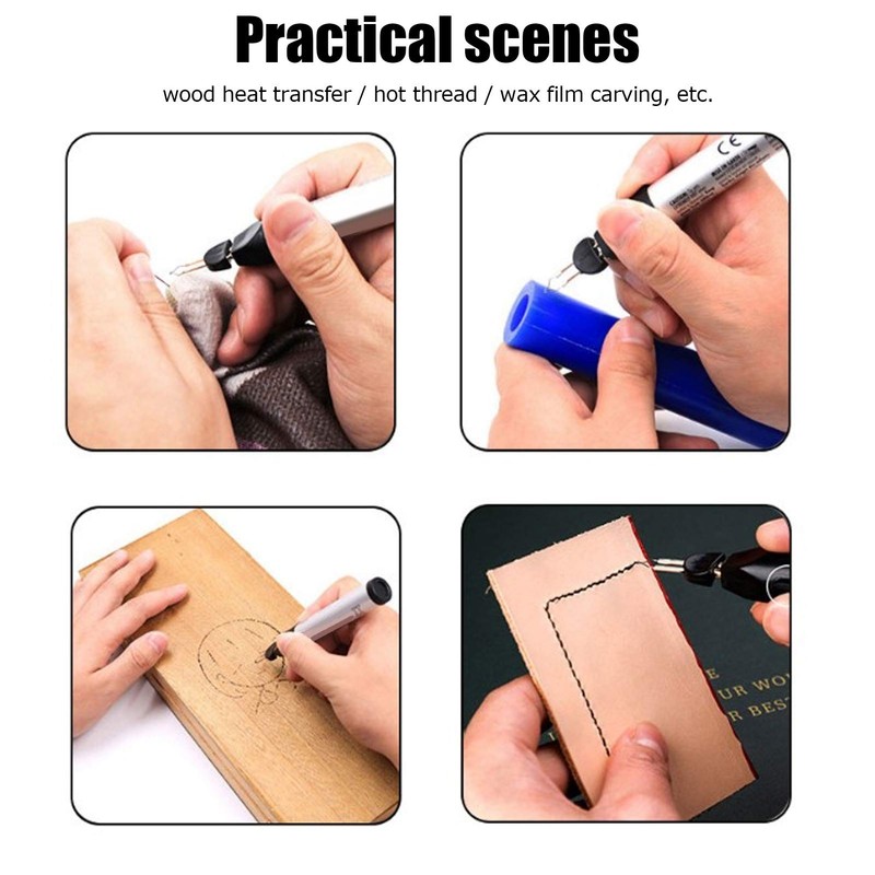 Trims or Melts Frayed Ends of Thread Pen, Handheld Quick