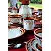 Cactus Canyon Ceramics Salsa Bowls - Spanish Terracotta White Decor