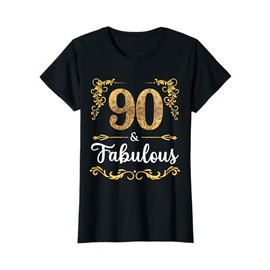 90th birthday sweet motif women | fabulous since 1930 T-Shirt