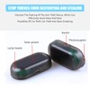 Toulifly Solar Power Car Alarm LED Light, Red, Remote Control,