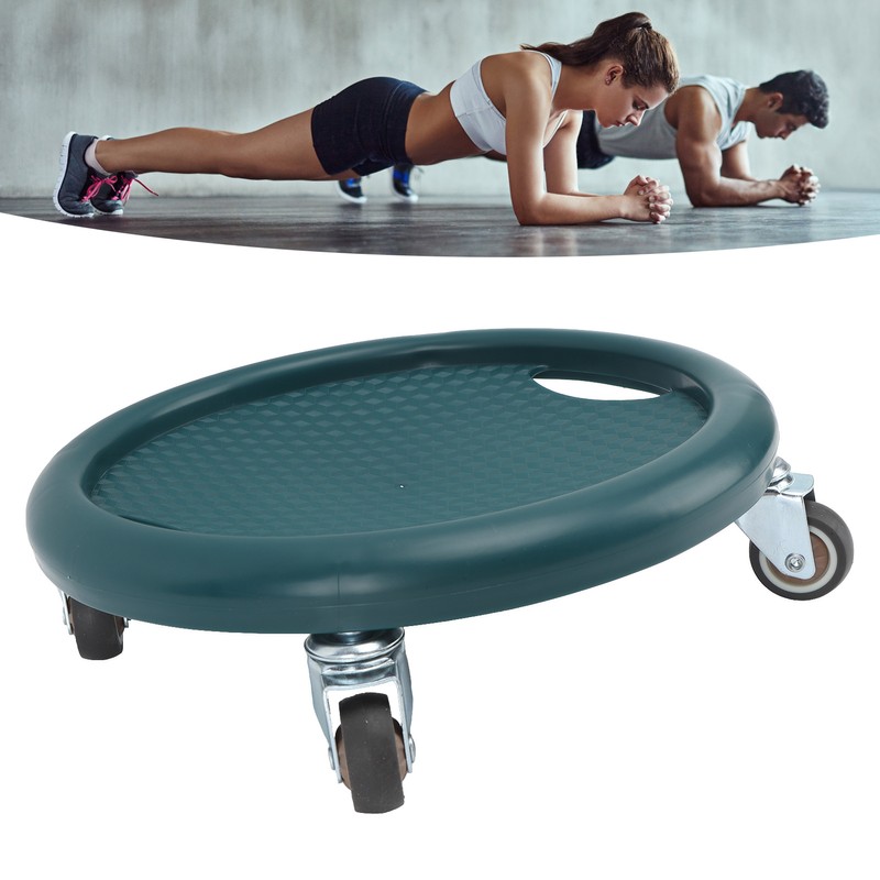Abdominal Exercise Skateboard Wheel Board 4 Rollers 360 Degrees Swivel
