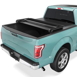 Soft Tri-Fold Truck Bed Tonneau Cover Fit for Ford F-150 F150 2015-2025 5.5 ft Bed Without Raptor Series