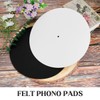 ZJIVQO Turntable Platter Mat, Anti Static Vinyl Record Player Vibration