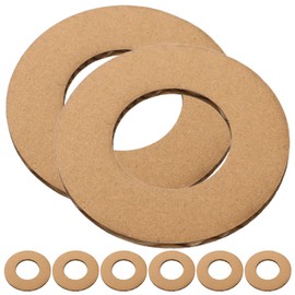 SEWACC 11pcs Hanging Paper Wreaths, Round Paper Wreaths Christmas Ornaments Cardboard Wreath Rings for Wedding DIY Craft Festival Decoration