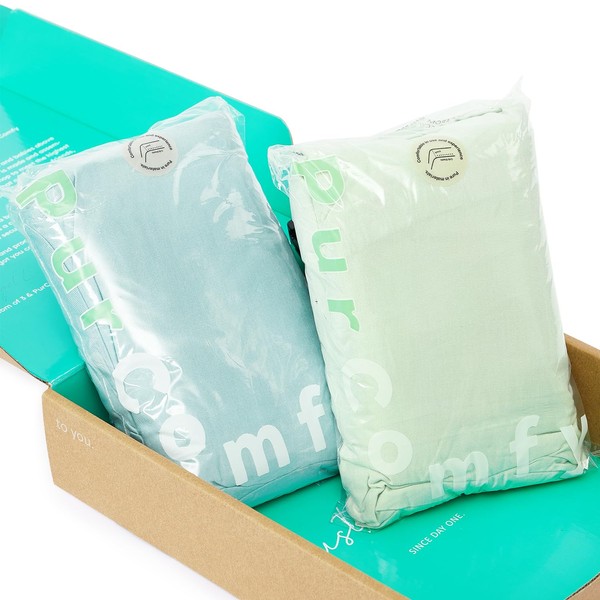 PurComfy PurComfy Supersoft Crib Sheets for Boys Girls, Premium Bamboo