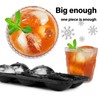 Silicone Large Ice Cube Tray, 6 Big Football Ice Cube