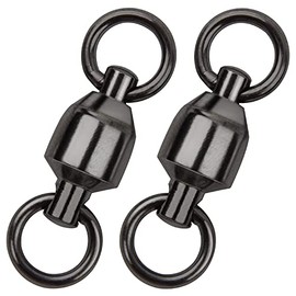 SILANON Ball Bearing Swivels Fishing Saltwater,20pcs Barrel Swivels Fishing Tackle Freshwater Fishing Swivels Connector Stainless Steel Solid Welded Rings Big Game Fishing Accessories(4#)