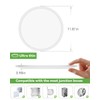 zemty 12 Inch White Flush Mount Ceiling Lights Super Slim