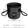 Folding Bucket, 6.6 gal (20 L), Large Capacity, Storage, Portable,