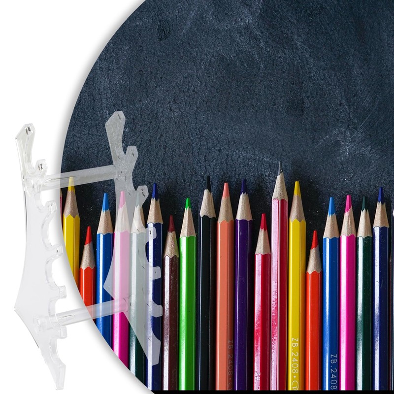 Tabanzhe 2 Pieces Transparent Acrylic Pen Stands - Versatile Display