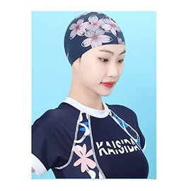 Gorro de natación de silicona para mujer, antideslizante, impermeable, para cabello largo, rizado, corto y medio