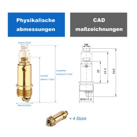 Pack of 4 Pop Up Drain Valve Screws, Pop Up Click Clack Bathroom Drain, Sink Plug Bathroom Clack Clicker, Clack Plug, Popup Drain Valve Sink Plug Replacement M8 for Most Drain Plugs