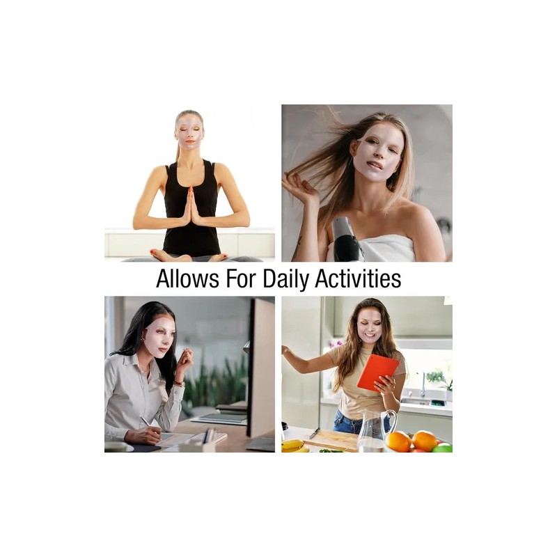 Máscara Facial Silicona Mascarilla Hidratante Reutilizable