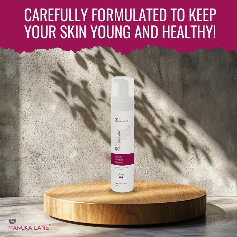 Manuka Lane Limpiador Espumoso Con Aloe Vera, Extracto De Hoja
