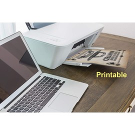 60 Pack Antique Stationery Paper - Old Fashion Aged Classic Vintage Assorted Design – Double-side Parchment Paper - Perfect for Certificate, Crafting, Invitations & other Art Projects - 8.5x11 Inches