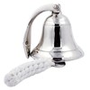Nautical Wall Hanging Ship Bell 4", Silver Chrome