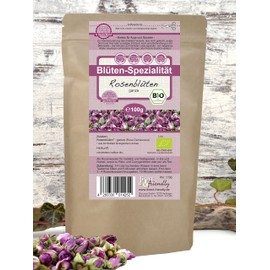 direct&friendly Organic Rose Petals Rose Buds Pink Damascena Rose Petal Tea Dried (100 g)
