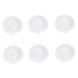 Mipcase 6Pcs Transparent Plastic Cord Winder Boxes Compact Earphone Cable Organizer Durable Cable Holders for Tidy Storage and Easy Travel Protects Wires From Damage