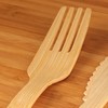 Bulk Pack Natural Dinner Party Catering Bamboo Veneer Utensil -