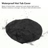 4ft Round Hot Tub Cover Oxford Fabric Folding Heat Insulation
