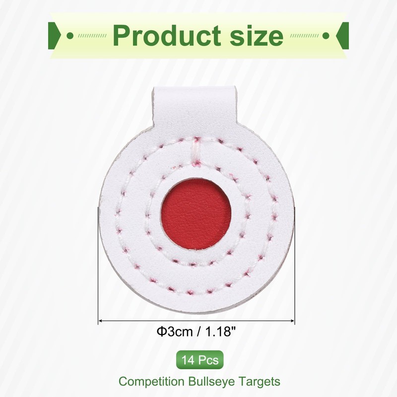 PATIKIL Microfiber Bullseye Targets 3cm, 14Pcs Competition Game Target Shooting