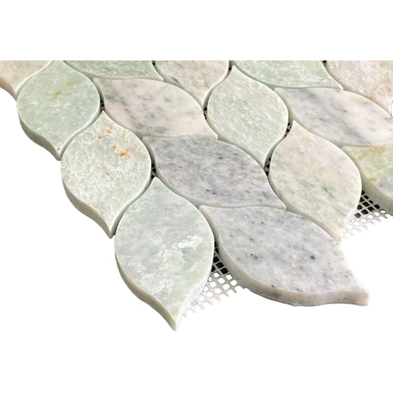 Ming Green Greyish Petal Marble Polished Floor Wall Tile for