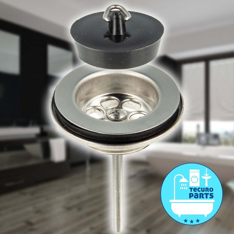 tecuro - 90505 Universal Drain Valve Drain Fitting with Plug