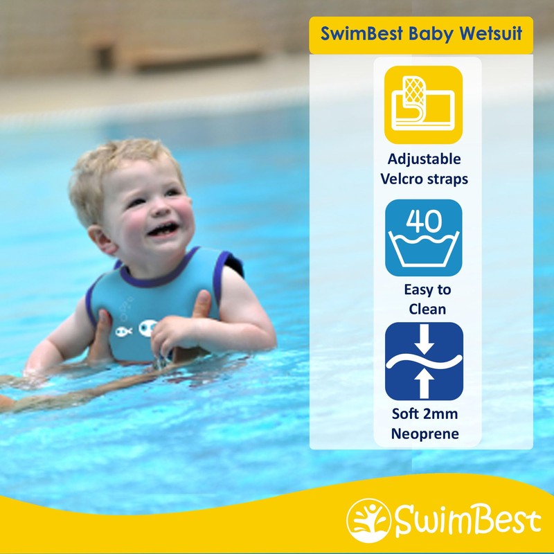 Swimbest Neoprene Baby Wetsuit - Baby Swimming Costume with 50+