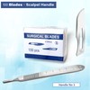 A2Z SCILAB 100 Sterile Carbon Steel Blades #10 with Free