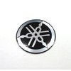 Yamaha Genuine Aluminum Coated Sticker 55mm Diameter Silver/Black