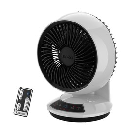 Lasko Whirlwind Orbital Motion Air Circulator Table Fan, 3 Speeds, Timer, Dark Mode, Remote Control for Small and Medium Sized Rooms, White, A12557