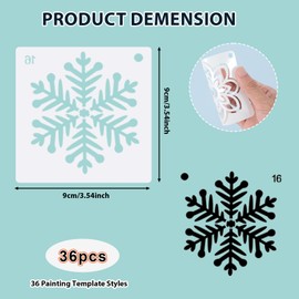 Mandala Stencils, 36PCS Reusable Mandala Stencil Painting Templates Various Painting Stencils Craft Stencil DIY Crafts Decoration for Home Decor Crafts