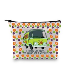 Sc-Doo Inspired Makeup Bag Cartoon Movie Fans Gift Mystrey Machine Zipper Pouch (A Mystery 3UK)