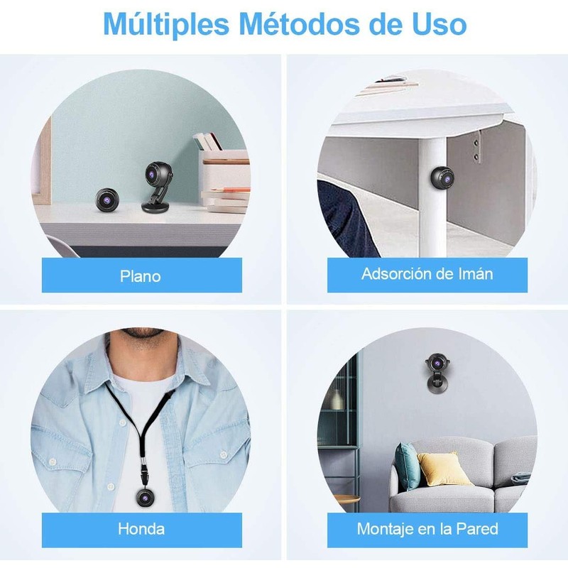 ZZCP Mini Camara, HD 1080P Portátil Camaras Inalambricas Videocamara Discretas