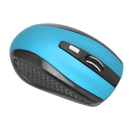 Sanpyl Mini Mouse Inalámbrico para Computadora Portátil, Mouse óptico Mate 2.4GHz 3 Niveles dpi Compatibilidad Amplia Ajustable Mini Textura Mate Accesorios para Computadora (Azul)